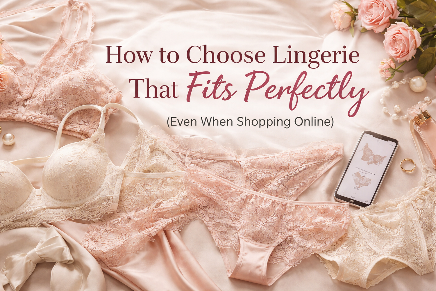Woman measuring bust with tape measuring how to choose lingerie for perfect fit online