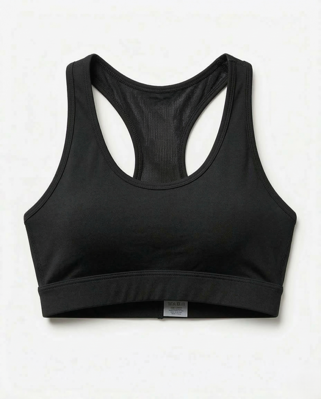 Woman wearing Active Comfort Sports Bra with racerback design during workout