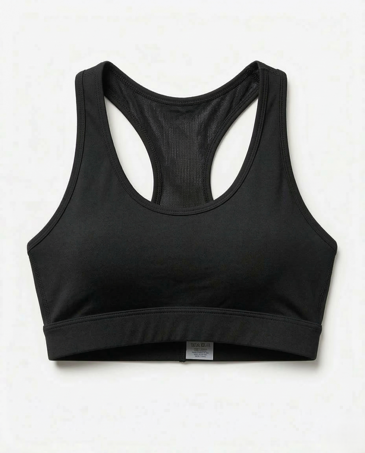 Woman wearing Active Comfort Sports Bra with racerback design during workout