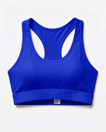 Woman wearing an Active Comfort Sports Bra with racerback design during workout
