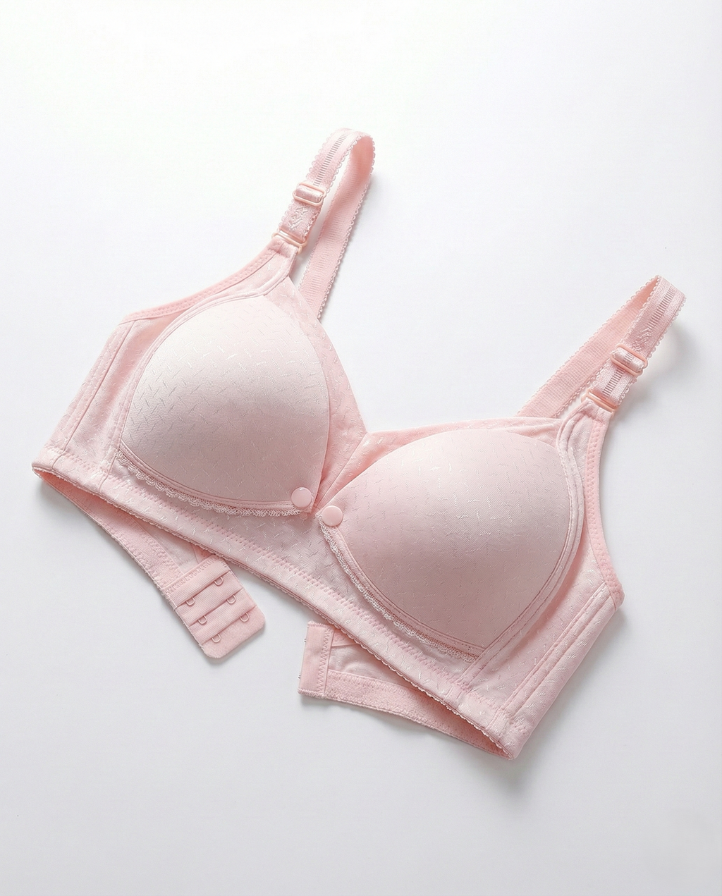 Breathable cotton maternity bra with seamless design, front nursing closure, adjustable straps, and wire-free gentle support for pregnancy and postpartum