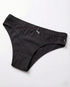 Low-rise cotton sexy panties with lace trim and bow detail for natural comfort and confident curves