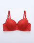 Curvy Lace Underwire Bra in breathable stretch fabric with adjustable straps and U-back support