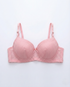Curvy lace underwire bra with breathable fabric and adjustable straps for natural contour and support