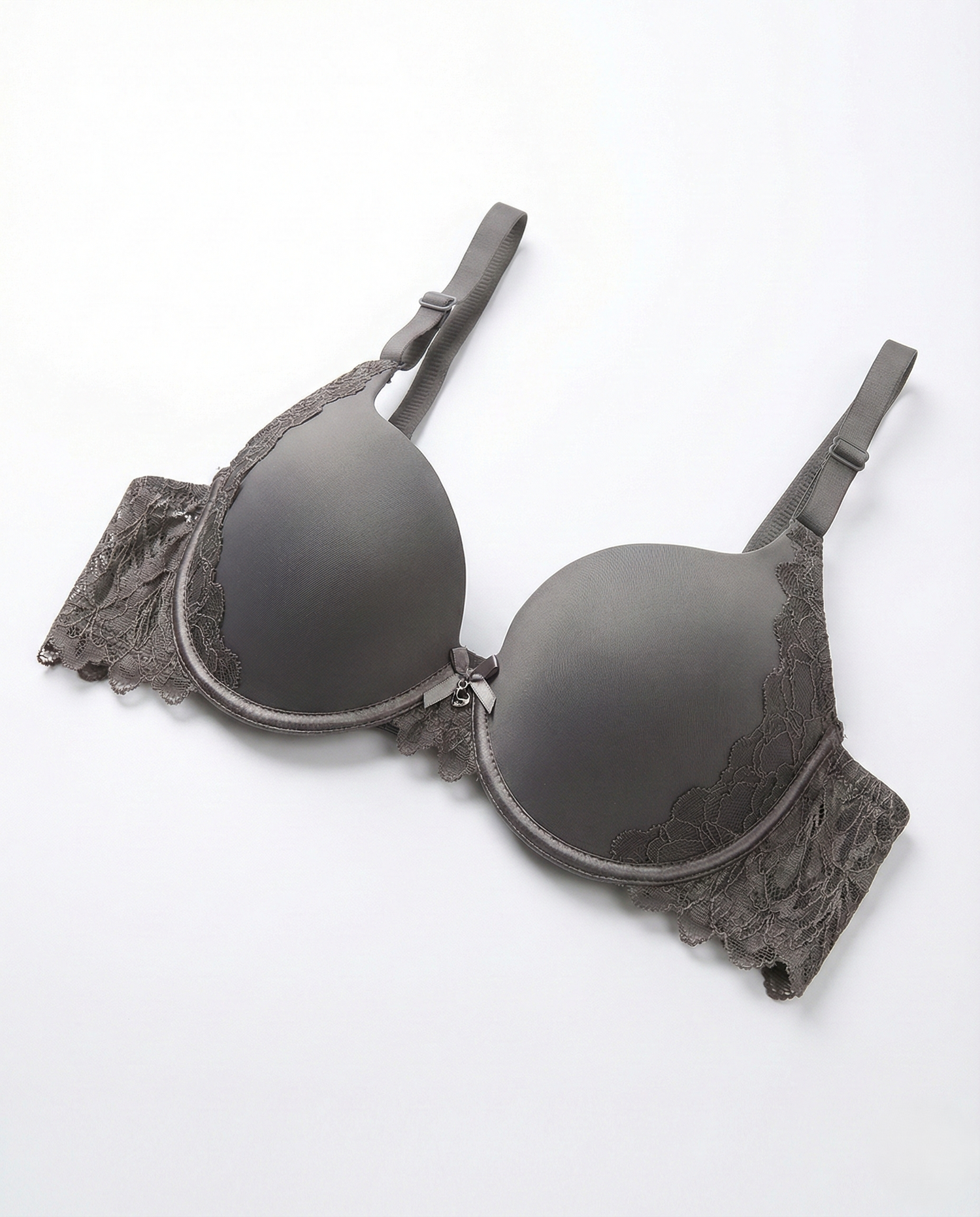 Luxe Lace Bow Bra elegant lace lingerie with bow accent and T-back design