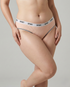 Mid-waist cotton panties in soft breathable fabric with seamless design and elastic waistband for comfortable everyday wear