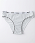 Mid-waist cotton panties in beige, seamless and breathable daily wear underwear