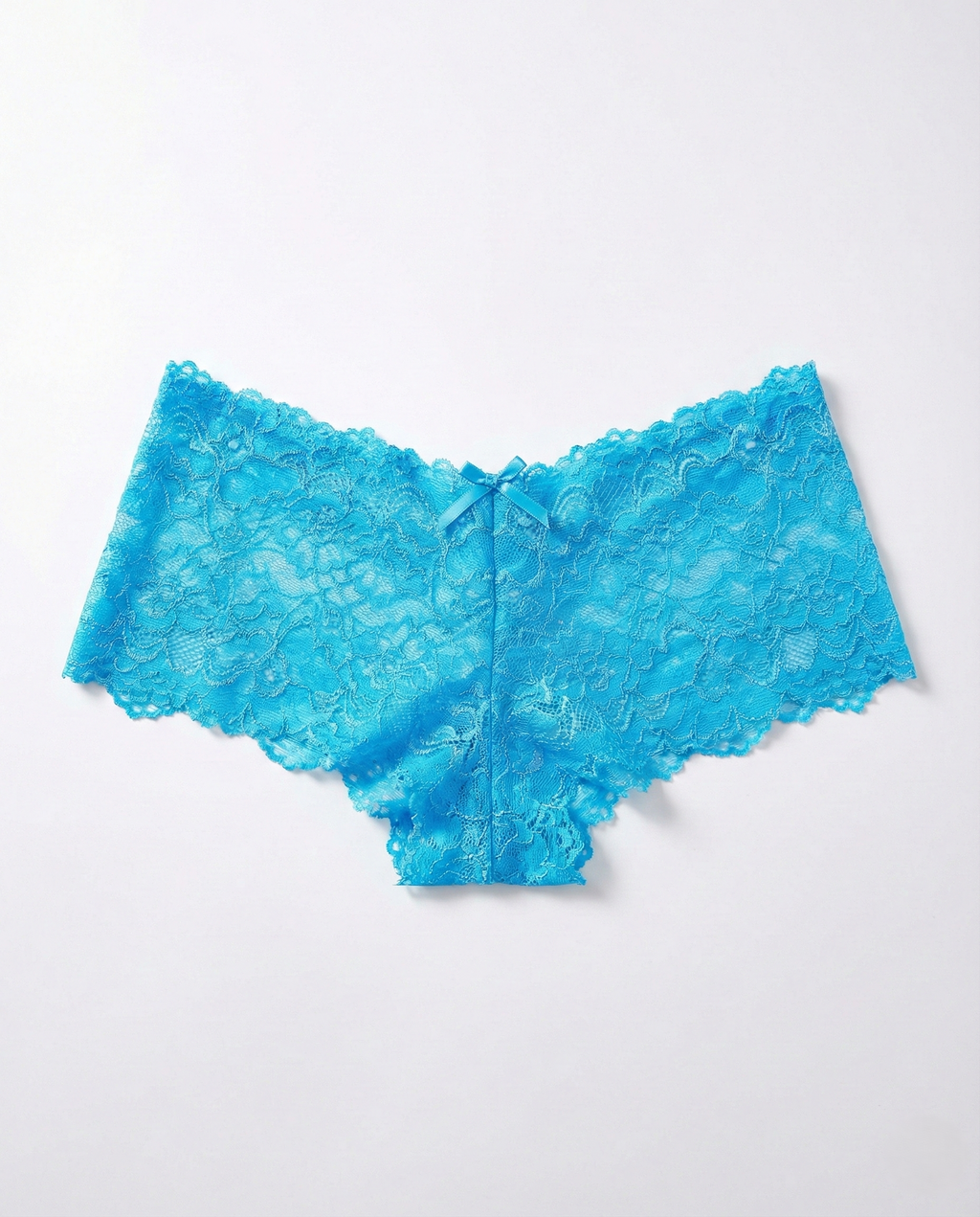 Close-up of Pearl Detail Lace Thong with pearl-patterned sheer lace and seamless edges
