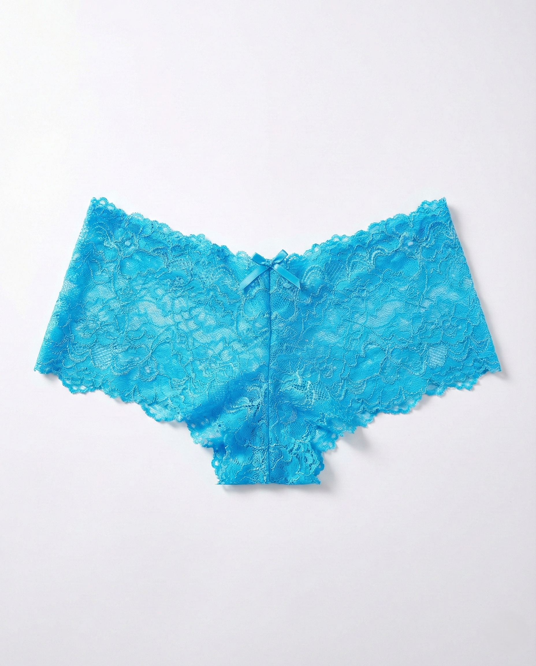 Close-up of Pearl Detail Lace Thong with pearl-patterned sheer lace and seamless edges