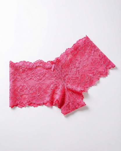 Pearl Detail Lace Thong with seamless edges and pearl-inspired lace pattern on soft, breathable fabric