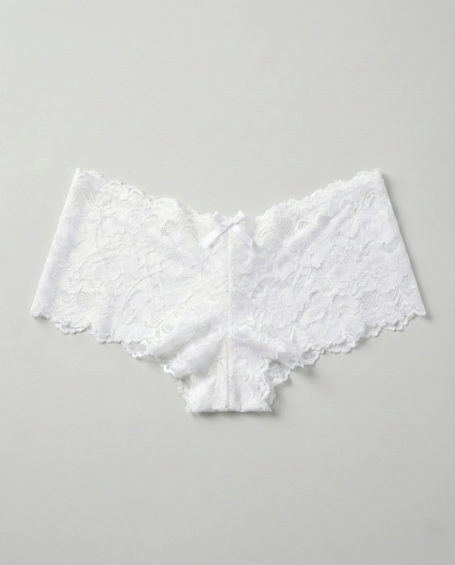 Pearl Detail Lace Thong with pearl-inspired lace pattern and seamless low-rise design