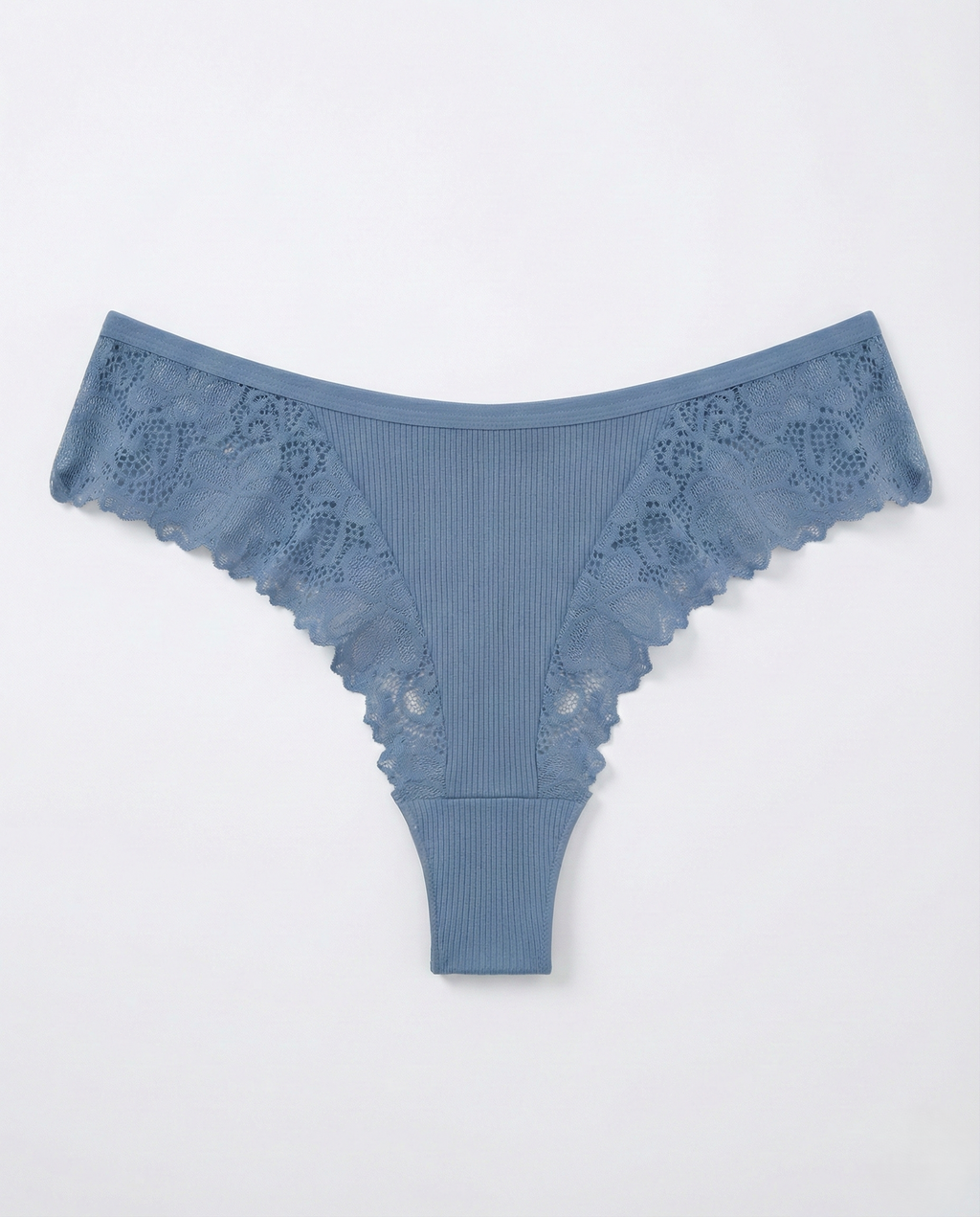 Romantic Lace Thong women's underwear with lightweight breathable fabric and delicate lace trim