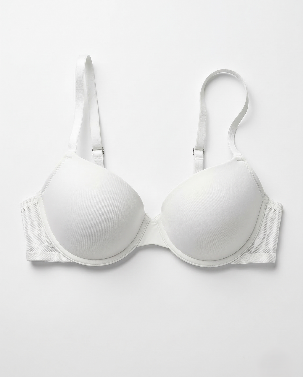 Smooth underwire bra with seamless cups and lightweight support enhancing feminine curves