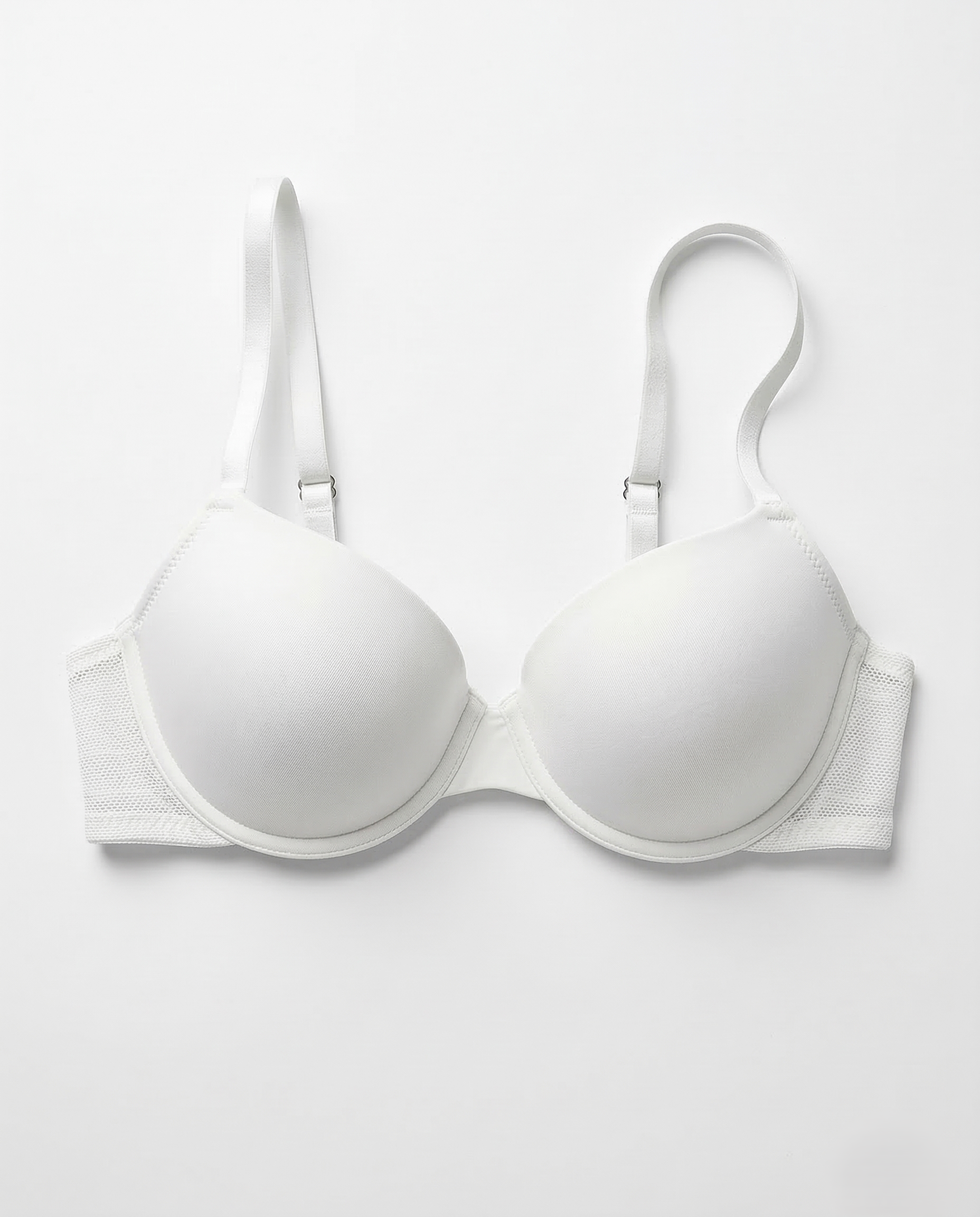 Smooth underwire bra with seamless cups and lightweight support enhancing feminine curves