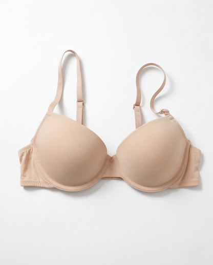 Smooth underwire bra showing seamless cups, adjustable straps, and lightweight design for supportive, smooth silhouette