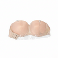 Strapless push-up bra with seamless design and underwire support for bold lift and enhanced cleavage